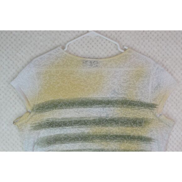 Rock & Republic Women's XL Cream Studded Grunge Top - Picture 11 of 13